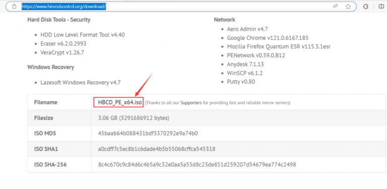 Hiren’s BootCD PE (Preinstallation Environment) is a lightweight Windows environment designed to help users diagnose and repair systems when the operating system cannot boot.